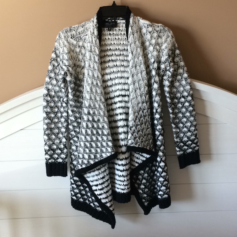 Black/White Cardigan